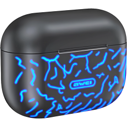 Airpods Awei Wireless Bluetooth T29 PRO BLue Light Black